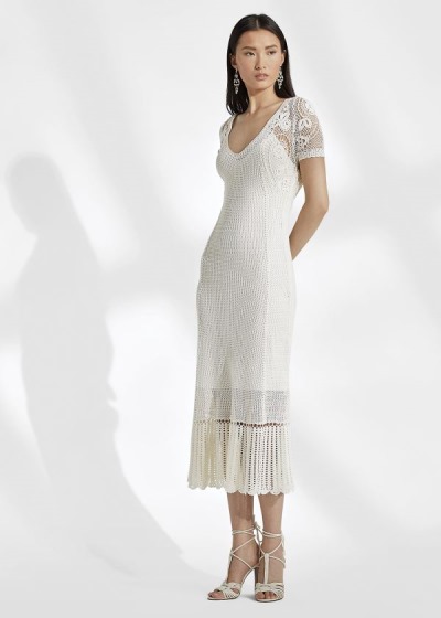 Women's Ralph Lauren Crocheted Silk Dresses | 854763MOP